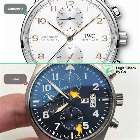 iwc portuguese fake vs real|real iwc watches.